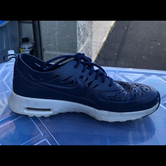 Nike Air Max Thea Joli Navy Cutout Running Shoes - Picture 6 of 10
